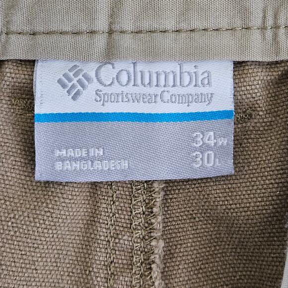 Columbia Men's Khaki Outdoor Hiking Trail Utility Pants | Waist 34 | FLAWS - Picture 9 of 16